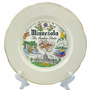 Homer Laughlin Minnesota Gopher State 10" Plate